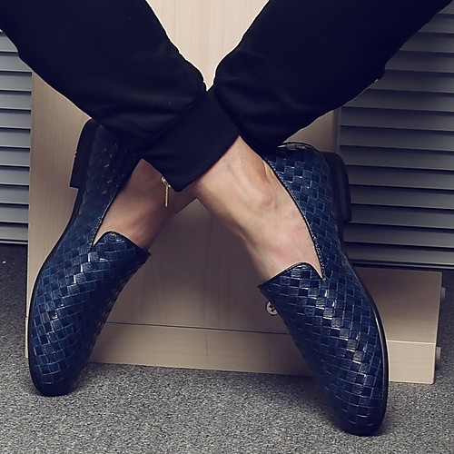 

Men's Comfort Shoes PU Fall & Winter Loafers & Slip-Ons Black / White / Red