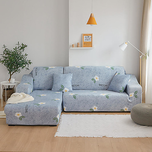 

Floral Print Dustproof All-powerful Slipcovers Stretch Sofa Cover Super Soft Fabric Couch Cover with One Free Pillow Case