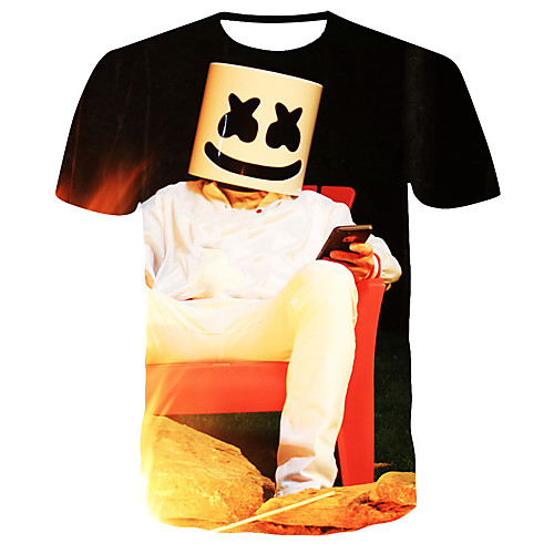 

Men's Daily T-shirt - 3D Print Yellow
