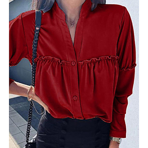 

Women's Daily Shirt - Solid Colored Black