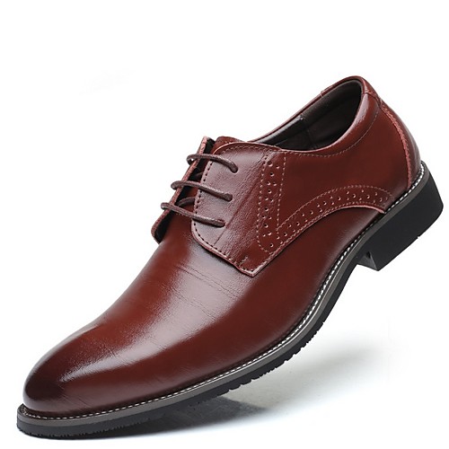 

Men's Comfort Shoes PU Fall & Winter Oxfords Black / Brown / Yellow