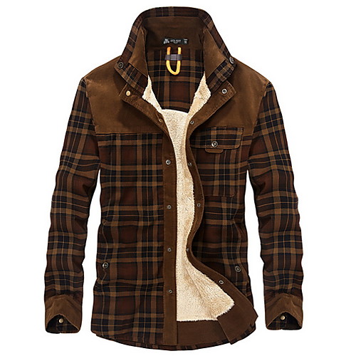 

Men's Daily Shirt - Plaid Light Brown