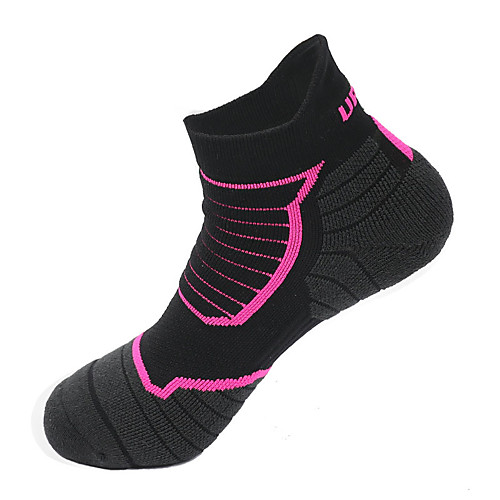 

BEWAYAHEAD Compression Socks Athletic Sports Socks Running Socks 1 Pair Women's Socks Ankle Socks Breathable Sweat-wicking Comfortable Running Active Training Jogging Sports Color Block Cotton Black