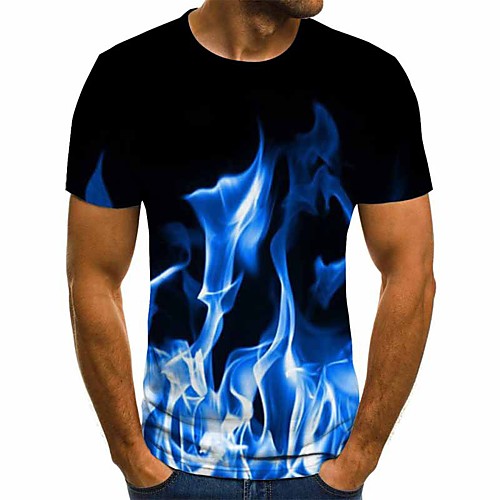

Men's Daily T-shirt - 3D Blue