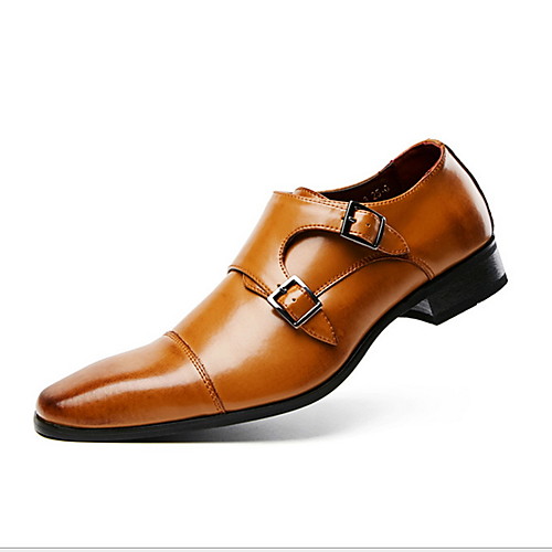 

Men's Comfort Shoes PU Winter Loafers & Slip-Ons Booties / Ankle Boots Black / Brown
