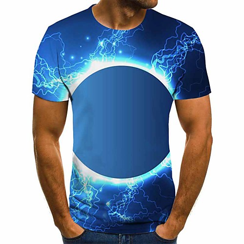 

Men's Daily T-shirt - 3D Print Blue