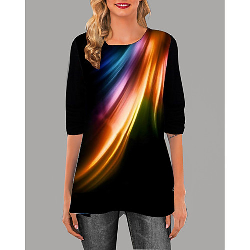 

Women's Daily T-shirt - Geometric Black