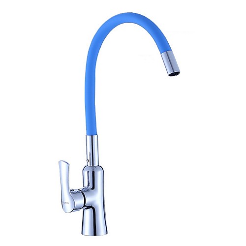 

Kitchen faucet - Single Handle One Hole Electroplated Standard Spout Centerset Contemporary Kitchen Taps