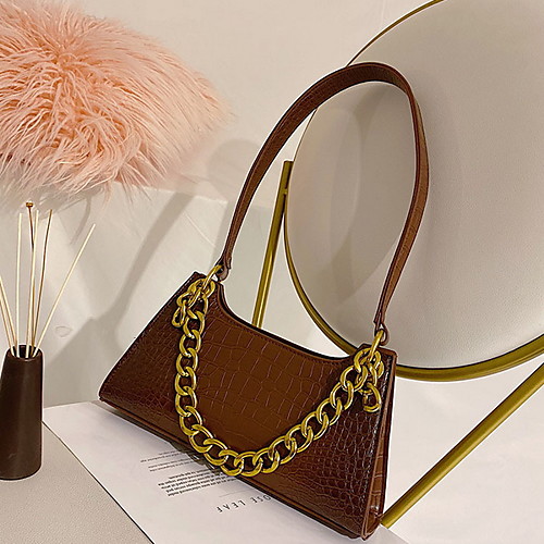 

Women's Zipper PU Crossbody Bag Solid Color Black / Brown / Yellow