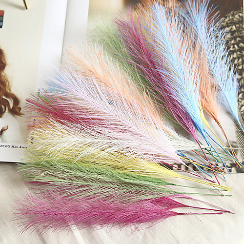 

Artificial Flowers Feather Pennisetum Home Decoration Wedding Bouquet Of Flowers 10 Sticks