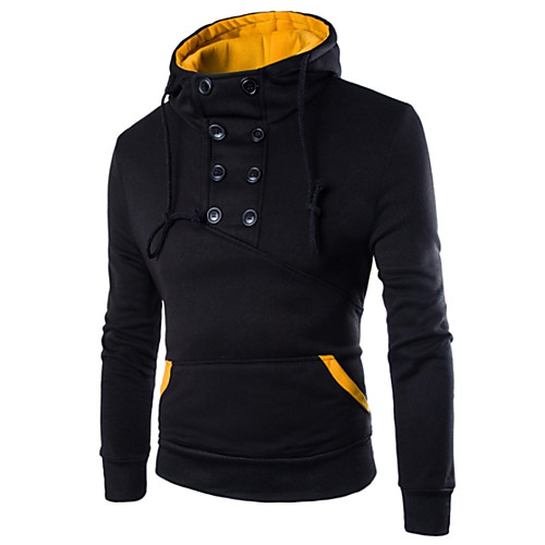 

Men's Casual Hoodie - Solid Colored Black US32 / UK32 / EU40
