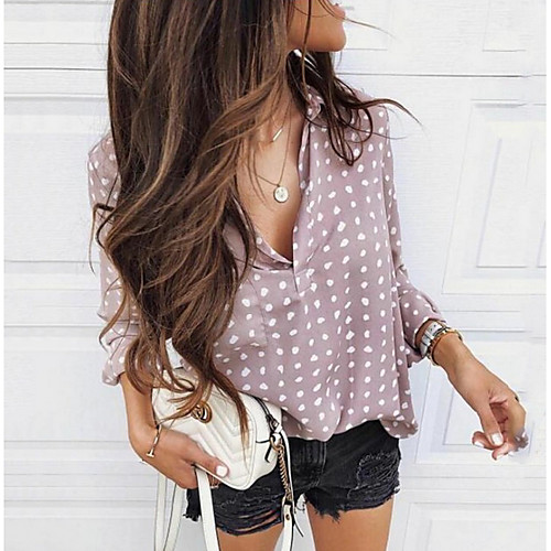 

Women's Daily Shirt - Geometric Purple