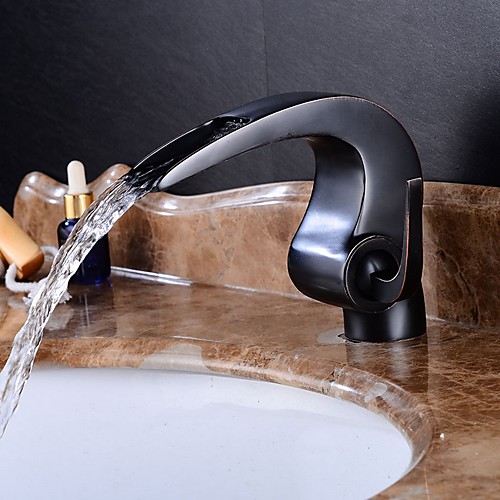 

Bathroom Sink Faucet - Widespread Electroplated Centerset Single Handle One HoleBath Taps