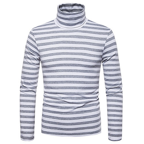 

Men's Daily T-shirt - Striped Black