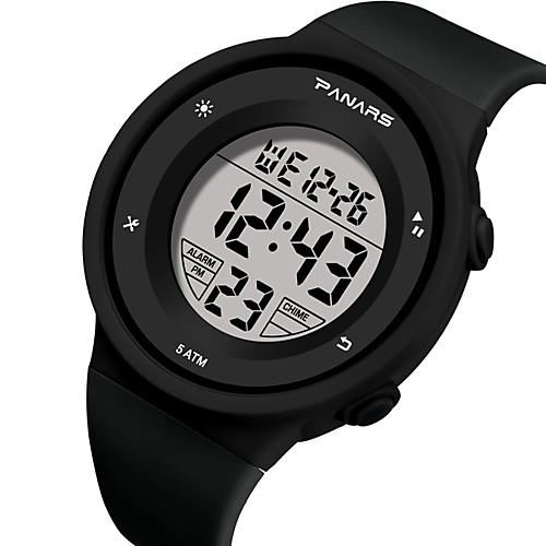 

SYNOKE Digital Watch Digital Sporty Stylish Silicone 30 m Water Resistant / Waterproof Calendar / date / day LCD Digital Outdoor Fashion - Black Black / White Blue