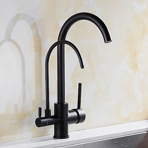 

Kitchen faucet - Single Handle Two Holes Electroplated Standard Spout Centerset Contemporary Kitchen Taps