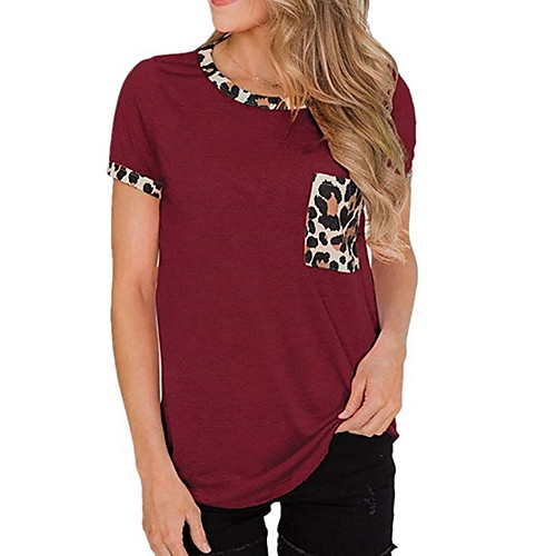 

Women's Daily T-shirt - Leopard Black