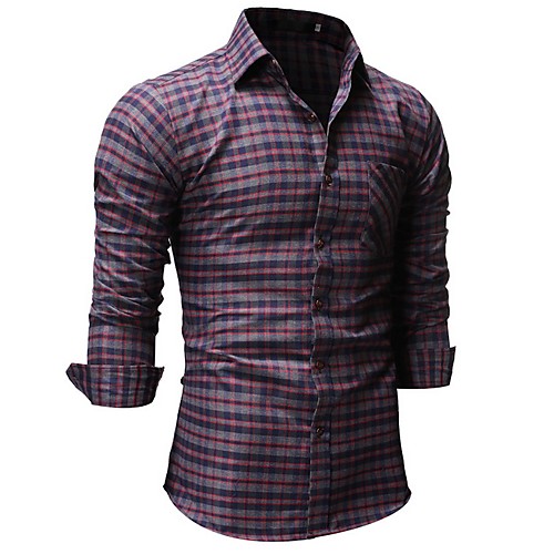 

Men's Daily Shirt - Plaid Red