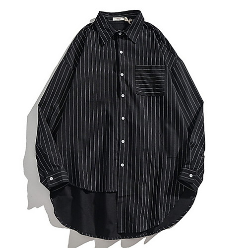 

Men's Daily Shirt - Striped Black