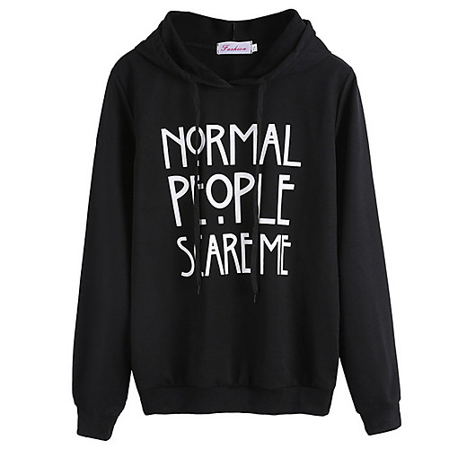 

Women's Basic Hoodie - Letter Black S