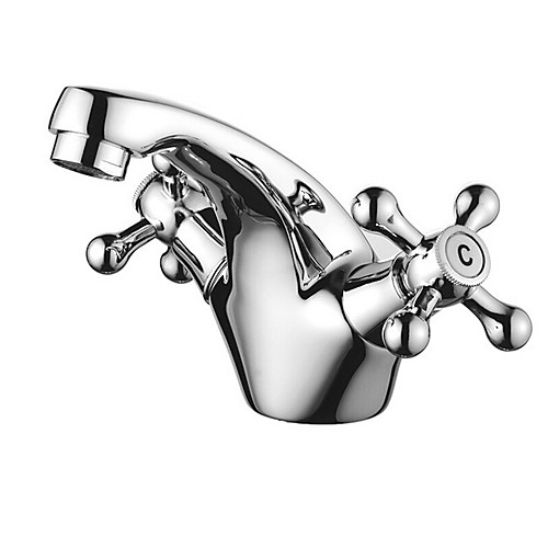 

Bathroom Sink Faucet - Widespread Electroplated Centerset Two Handles One HoleBath Taps