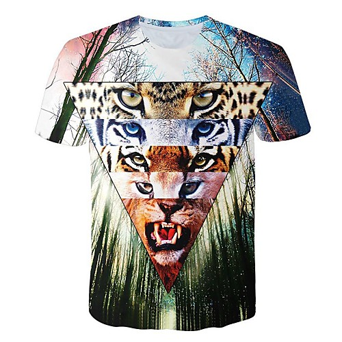 

Men's Daily T-shirt - 3D Print Rainbow