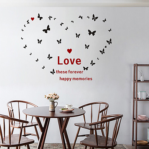 

Decorative Wall Stickers - Mirror Wall Stickers Abstract / Hearts Bedroom / Indoor