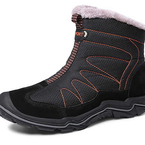 

Men's Comfort Shoes Suede Winter Boots Booties / Ankle Boots Black / Blue / Gray
