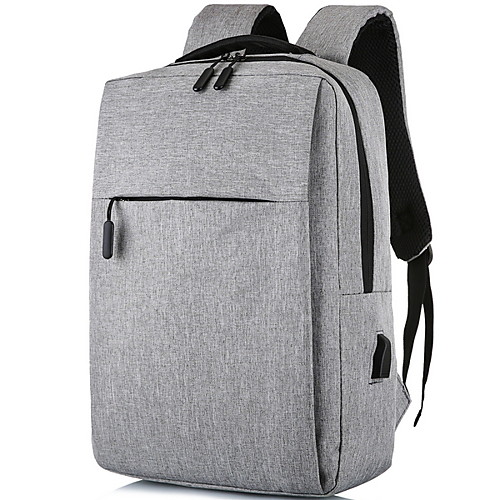 

Large Capacity Polyester Zipper Commuter Backpack Daily Black / Wine / Light Gray