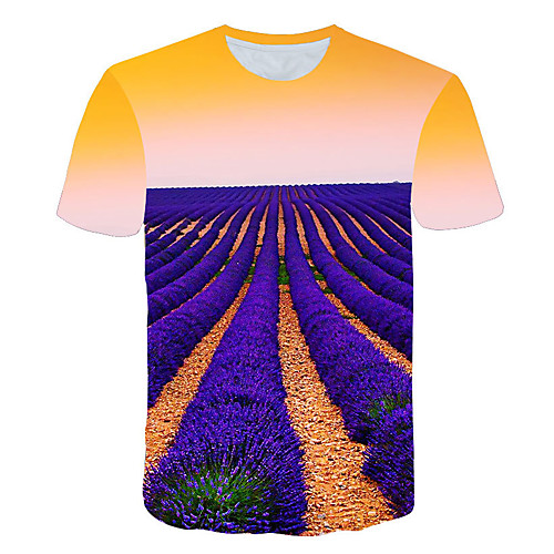 

Men's Daily T-shirt - 3D Print Purple