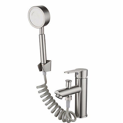 

Shower Faucet Set - Handshower Included Contemporary Electroplated Wall Installation Ceramic Valve Bath Shower Mixer Taps
