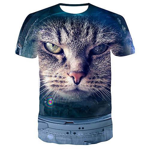 

Men's Daily T-shirt - 3D Print Blue
