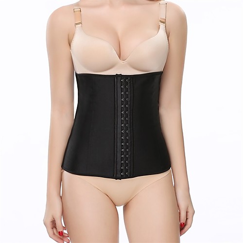 

Plus Size POLY Corset Sexy Solid Colored Casual / Daily Solid Underbust Corset