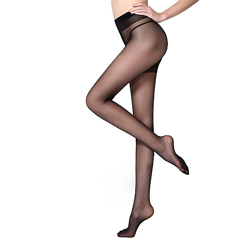 

Women's Thin Pantyhose - Solid Colored / Fashion 15D Black Light Brown Beige One-Size