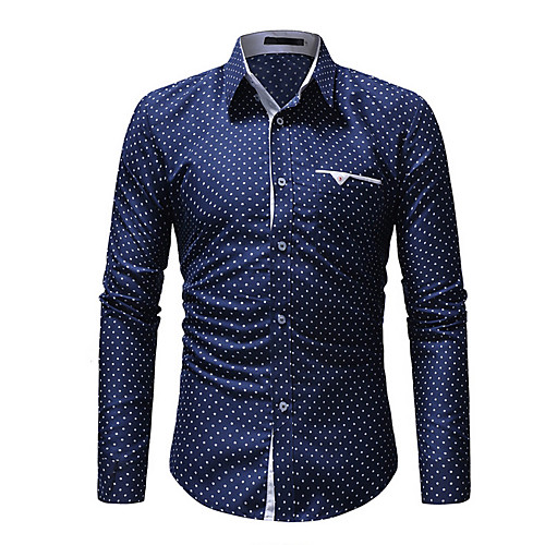 

Men's Daily Shirt - Polka Dot White