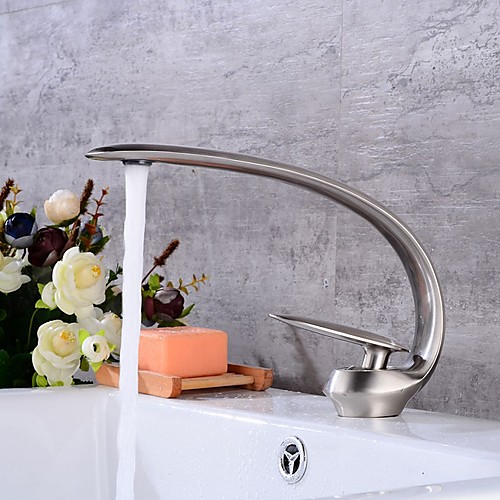 

Bathroom Sink Faucet - Widespread Electroplated Centerset Single Handle One HoleBath Taps