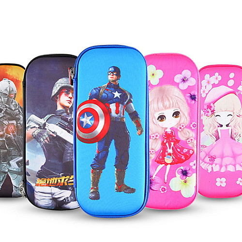 

Pencil Cases PU Leather 1 pcs Creative Kid's