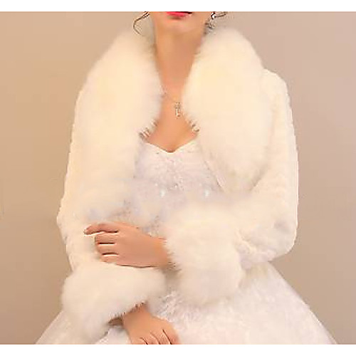 

Long Sleeve Woolen Cloth Wedding Women's Wrap With Pleats Shrugs