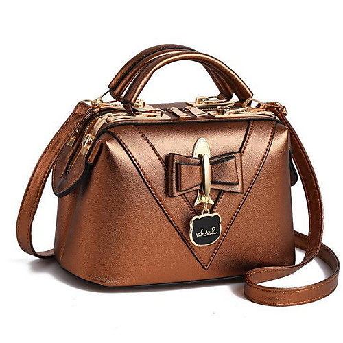 

Women's Zipper Cowhide Crossbody Bag Solid Color Khaki