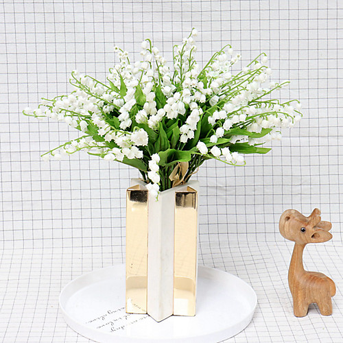 фото Нордический свежий симулятор цветок ландыша букет свадьба 1 палка lightinthebox
