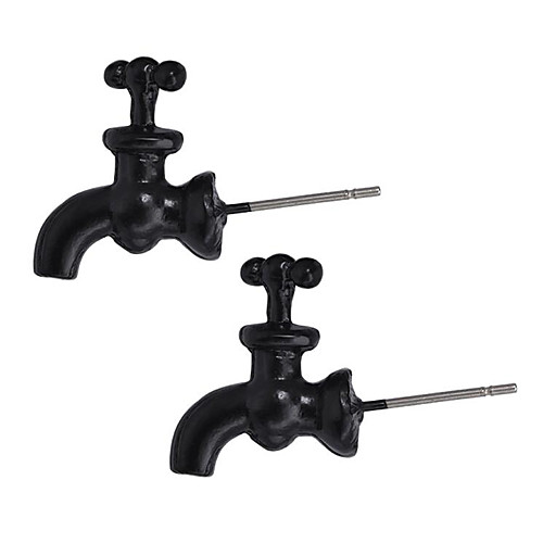 

Women's Earrings Classic Mini Earrings Jewelry Black / Gold / Silver For Christmas Party Anniversary Carnival Festival 1 Pair