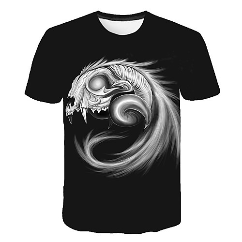 

Men's Daily T-shirt - 3D Print Black