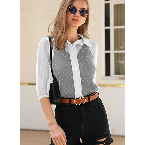 

Women's Daily Shirt - Solid Colored Black