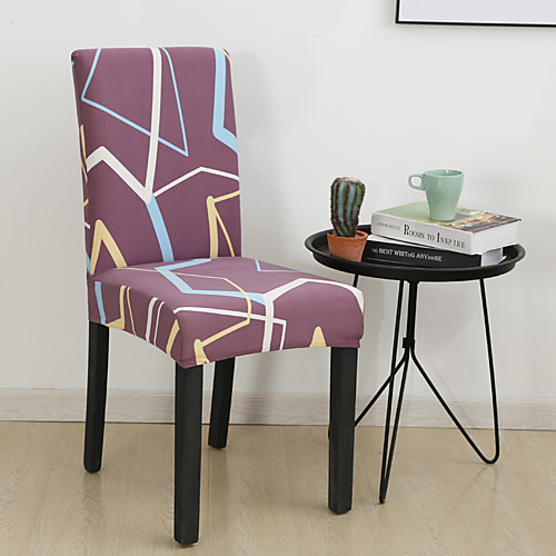 

геометрическая сетка чехлы на стулья стрейч съемный моющийся столовая стул протектор чехлы домашний декор столовая чехлы на сиденья