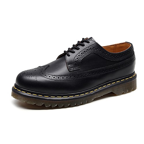 

Men's Comfort Shoes Cowhide Spring & Summer Oxfords Black
