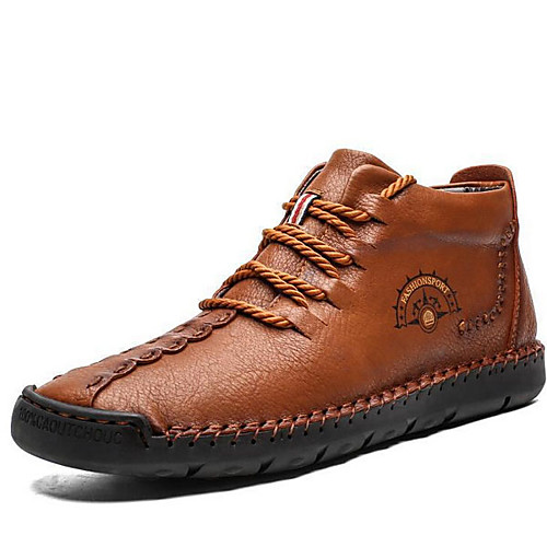 

Men's Comfort Shoes PU Winter Boots Booties / Ankle Boots Black / Brown / Gray