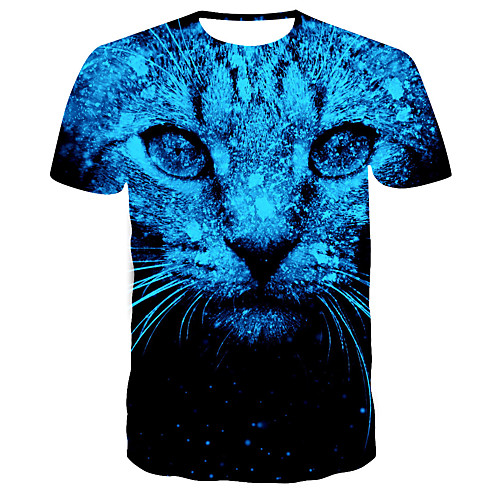 

Men's Daily T-shirt - 3D Print Blue