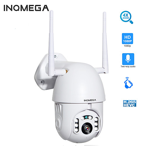 

INQMEGA 1080P IP Camera WiFi PTZ 2.0MP Wireless Auto Tracking PTZ Speed Dome Home Security Camera Two Way Audio Cloud Storage Outdoor Waterproof Camera Max Support 128GB