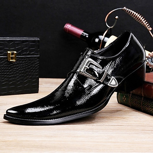 

Men's Novelty Shoes Nappa Leather Spring & Summer / Fall & Winter Classic / British Loafers & Slip-Ons Non-slipping Black / Party & Evening