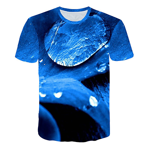 

Men's Daily T-shirt - 3D Print Blue